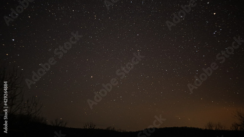 spring night starscape in the Russian Federation