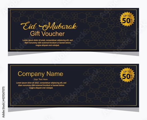 Gift voucher template, sale discount for advertising, poster, banner ,flyer