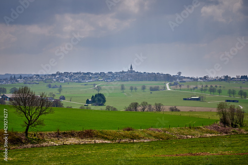 Panoramic view by Hirschberg near Moehnesee in germany