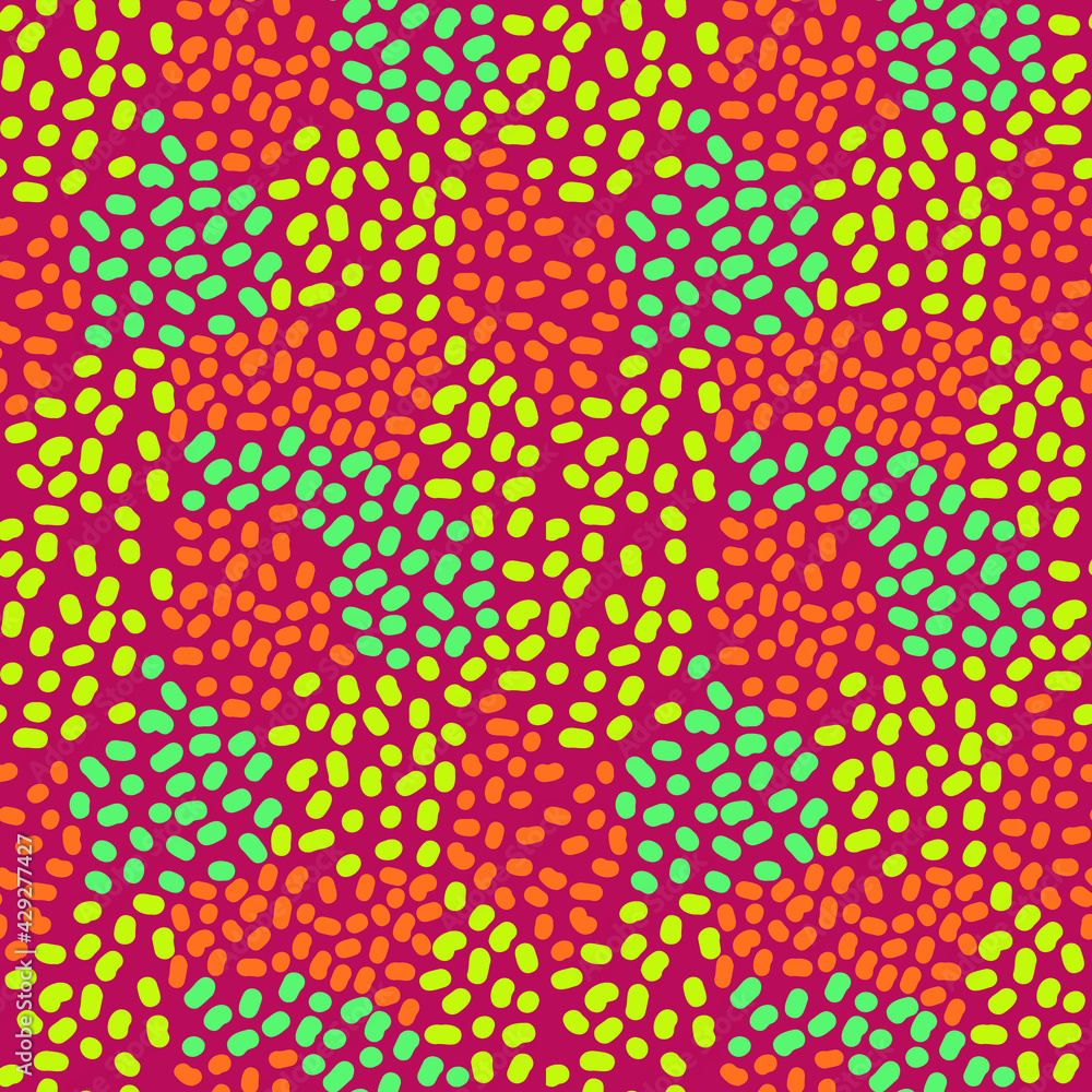 Vector seamless pattern with grains and circles of gentle blue shades on a ginger background. Seamless pattern for printing on textiles and wrapping paper. Vector seamless pattern with grains and circles of gentle blue shades on a ginger background. Seamless pattern for printing on textiles and wrapping paper.