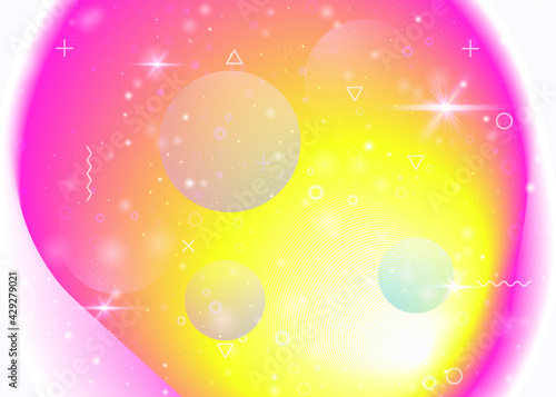 Rainbow background with vibrant gradients. Holographic dynamic fluid. Cosmos hologram.