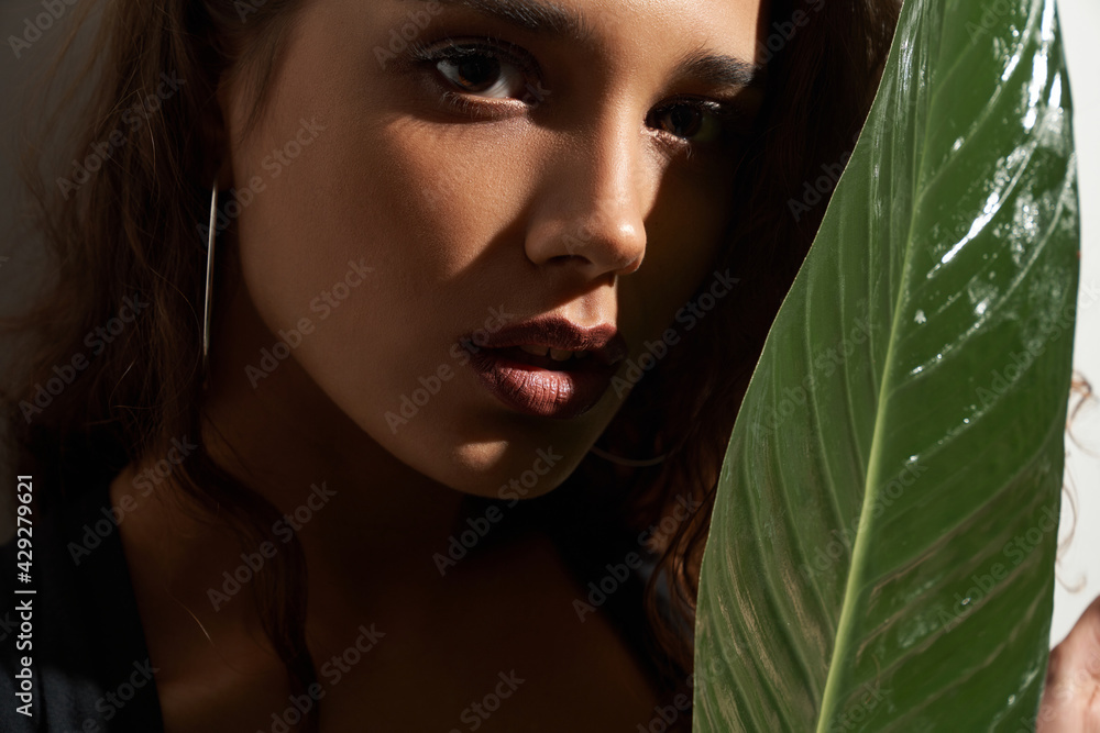 Premium Photo  Closeup profile portrait of a young beautiful fashionable  young woman wearing stylish accessories female fashion beauty and concept