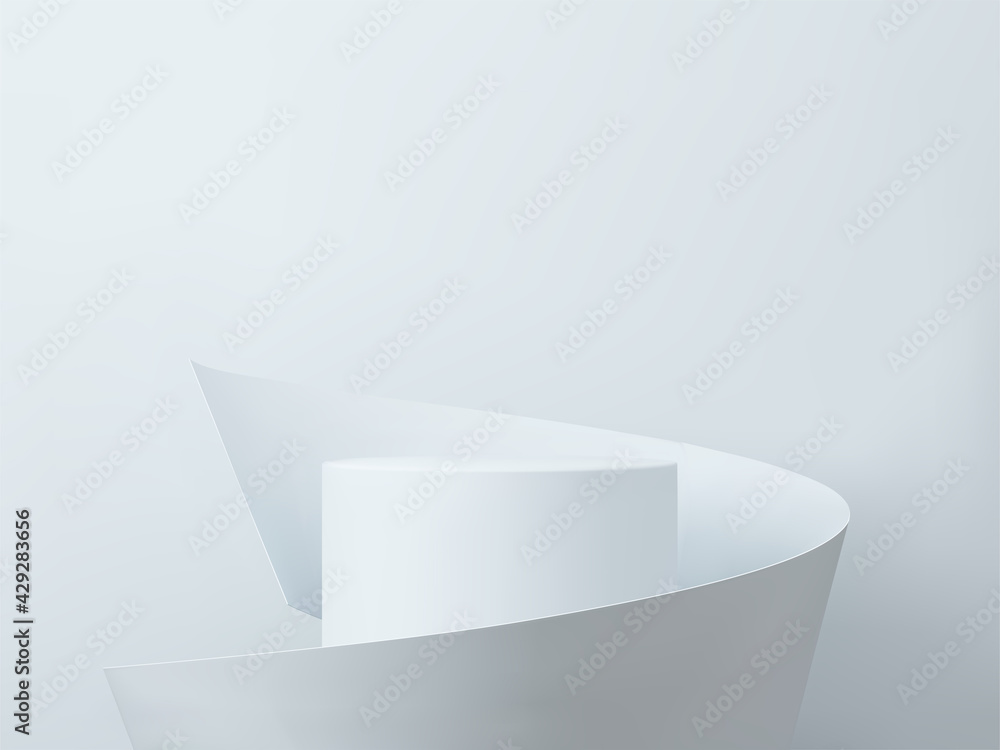 3D rendered podium for your product showcase. Blank Vector 3d illustration. 3D rendered podium for your product showcase. Blank Vector 3d illustration.