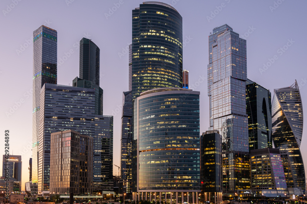 Naklejka premium Moscow city