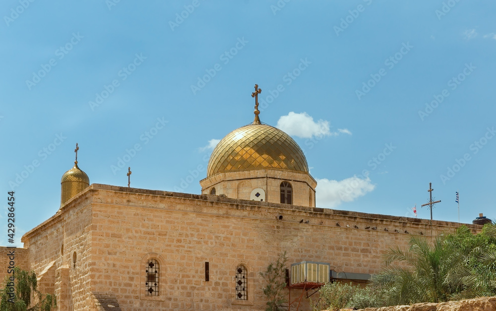 dome of the monastery of St. Gerasim in the desert