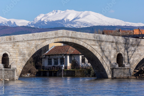 Kadin bridge over the Struma River at Nevestino, Bulgaria photo