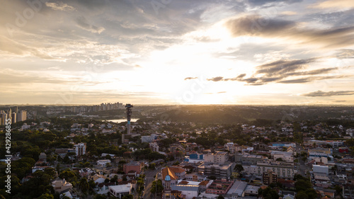 Aerial view of Curitiba city. Paraná, Brazil.