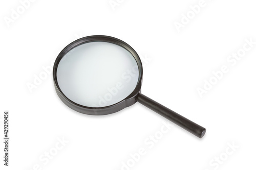 Magnifying Glass, Isolated On White Background with clipping path.