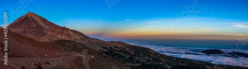sunset over the Pico de Orizaba photo
