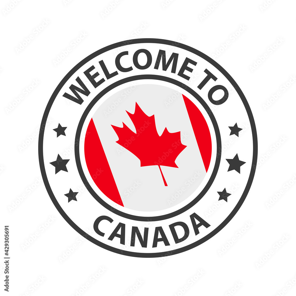 Welcome to Canada. Collection of icons welcome to. Welcome to Canada. Collection of icons welcome to.
