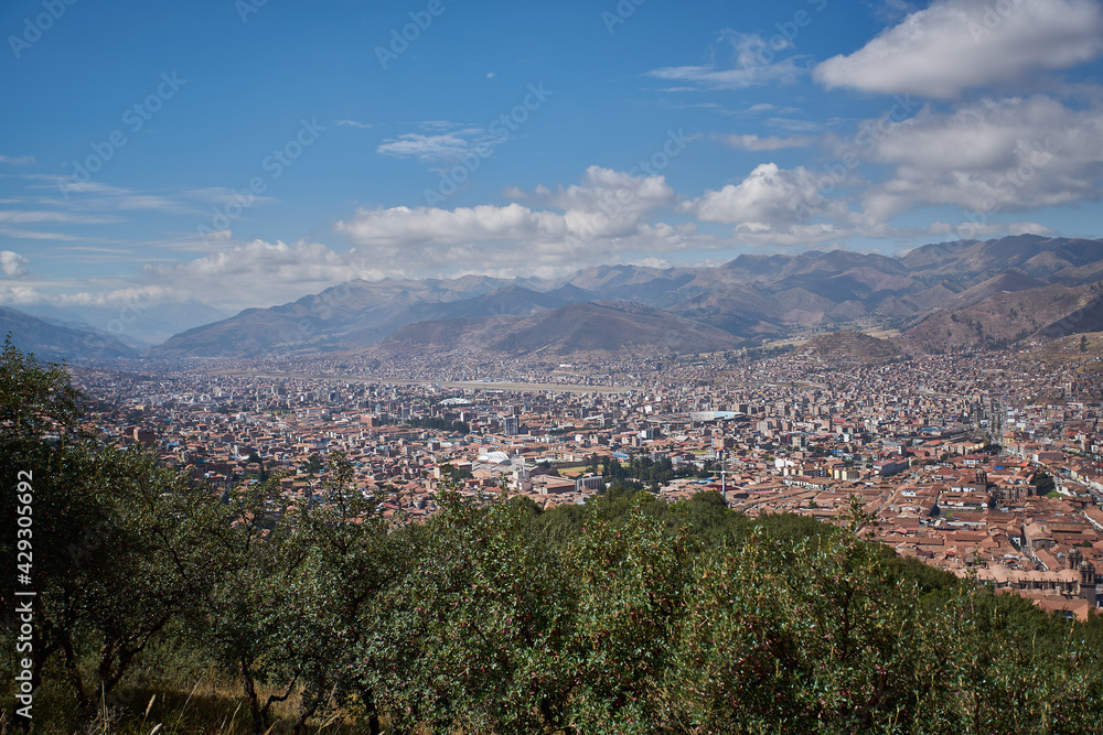 Vista de la ciudad del Cusco desde Sacsayhuaman.