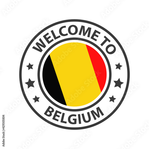 Welcome to Belgium. Collection of icons welcome to.