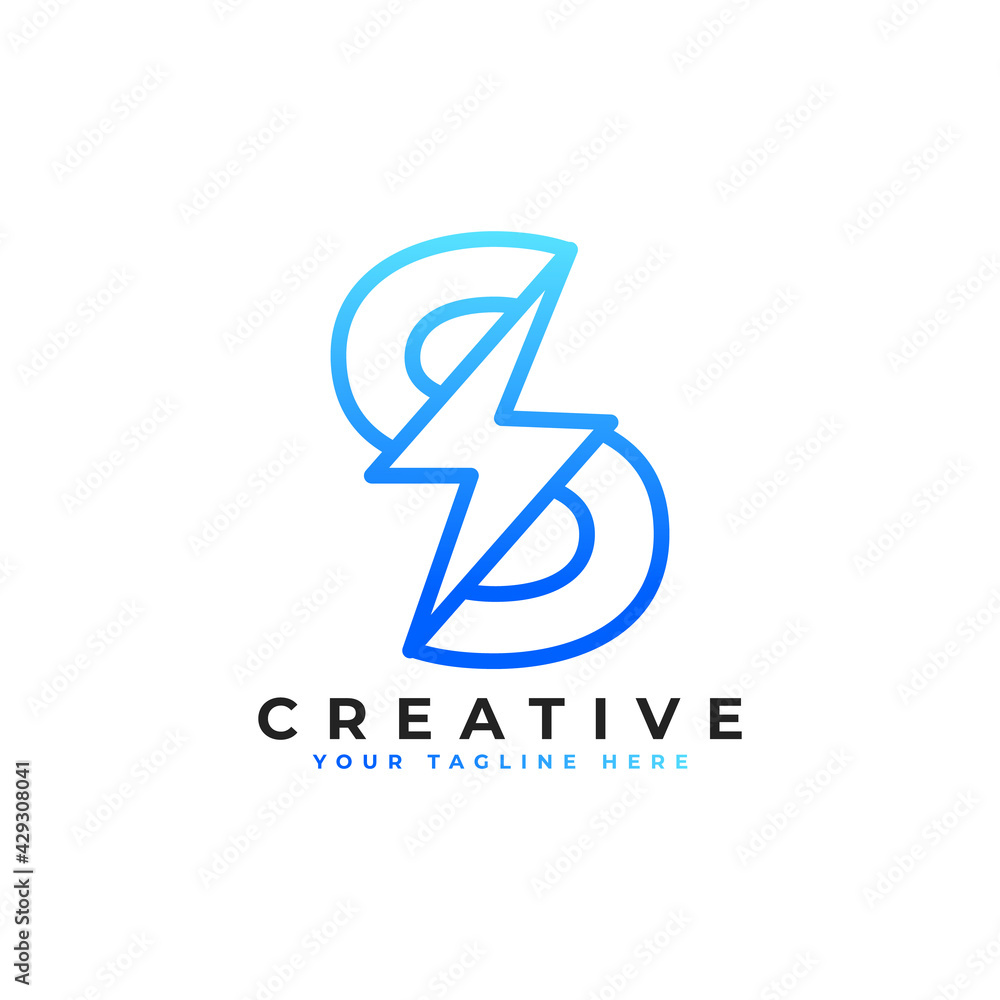 Initial Letter S Logo With Lighting Thunder Bolt in Linear Style. Alphabet Suitable for Fast, Power, Flash, Electric, Identity, Moving and Speed. Initial Letter S Logo With Lighting Thunder Bolt in Linear Style. Alphabet Suitable for Fast, Power, Flash, Electric, Identity, Moving and Speed.