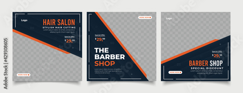 Instagram posts collection for barber shop business