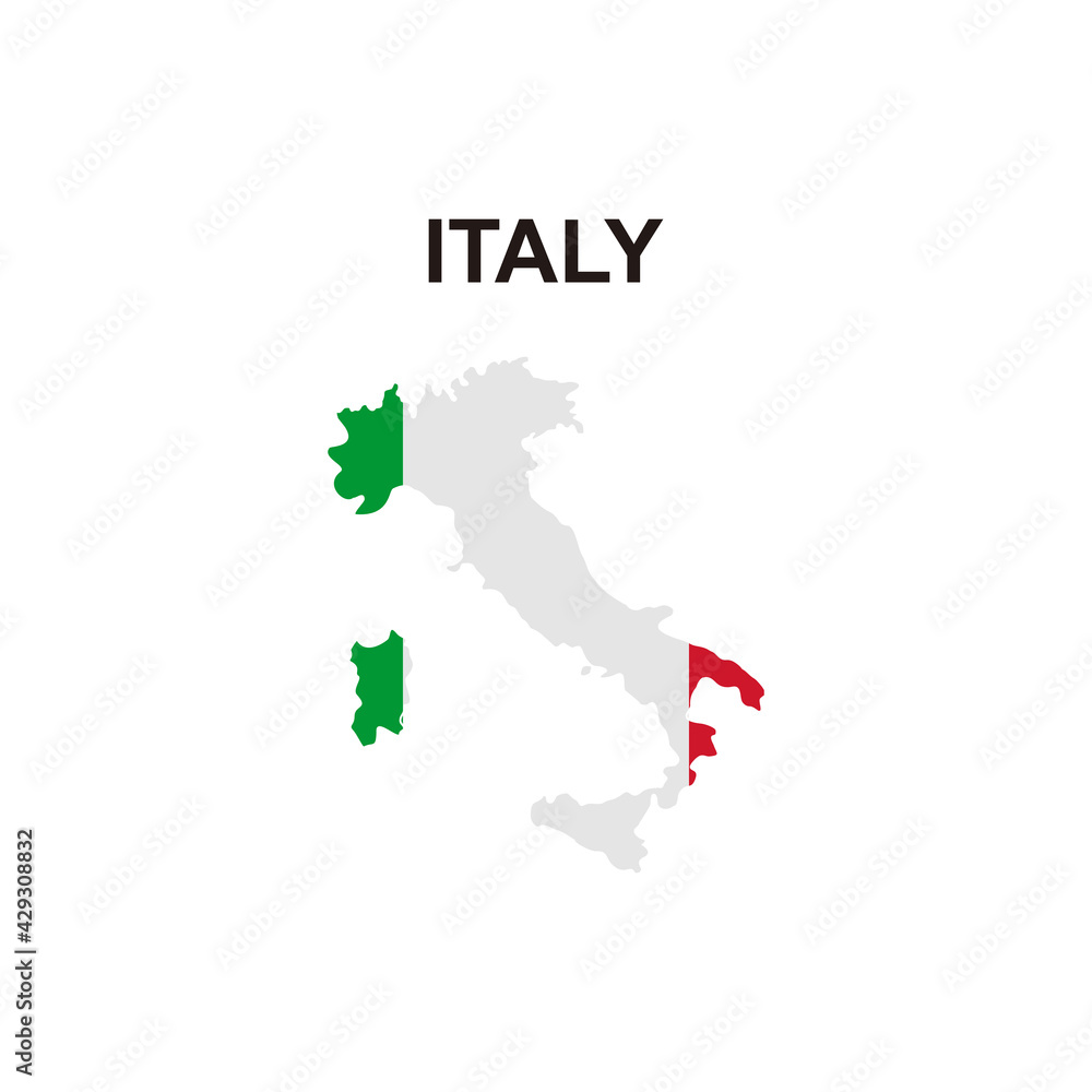 maps of Italy icon vector sign symbol