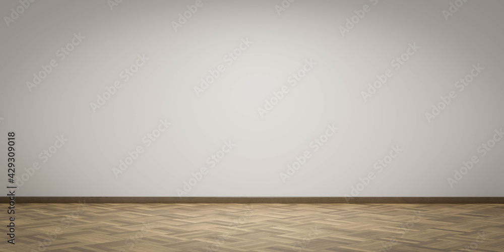 empty white wall with wooden floor 3d render illustration empty white wall with wooden floor 3d render illustration