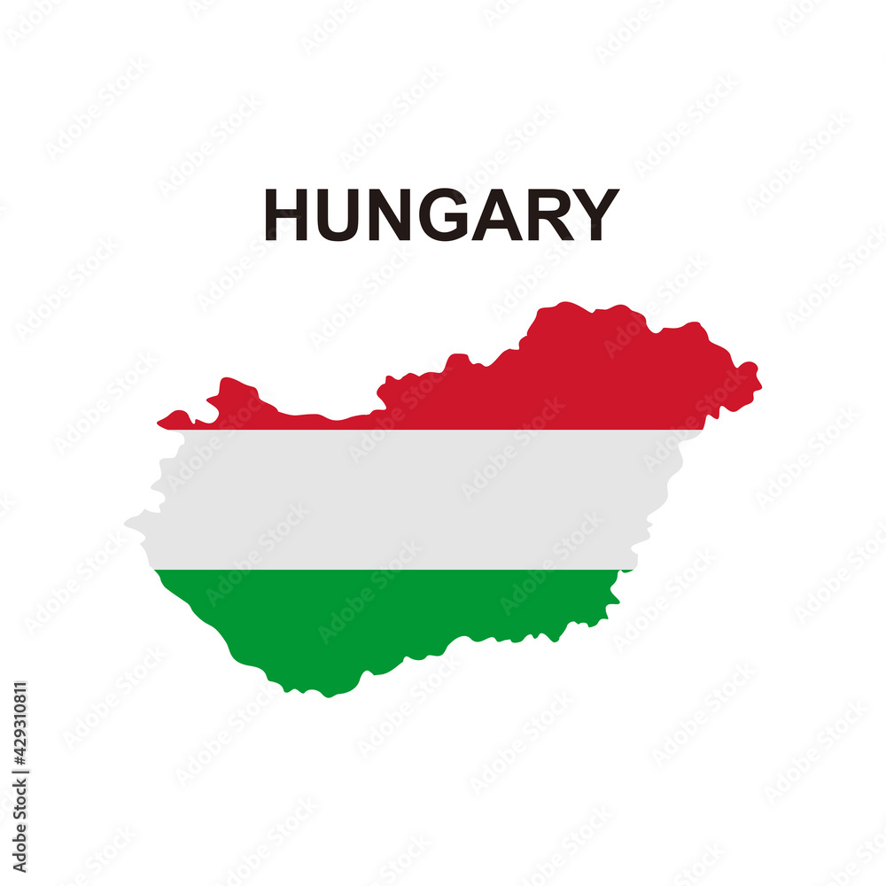 maps of Hungary icon vector sign symbol