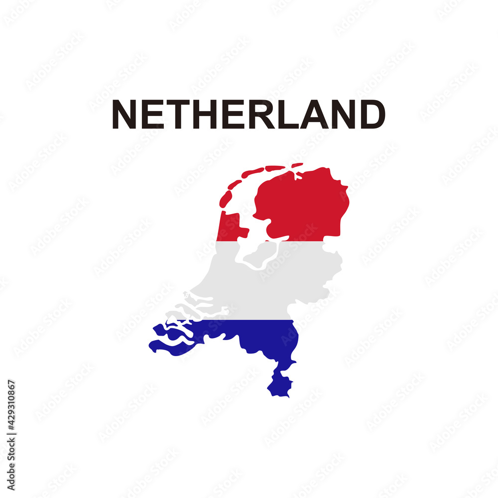 maps of Netherland icon vector sign symbol