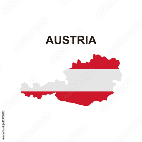 maps of Austria icon vector sign symbol