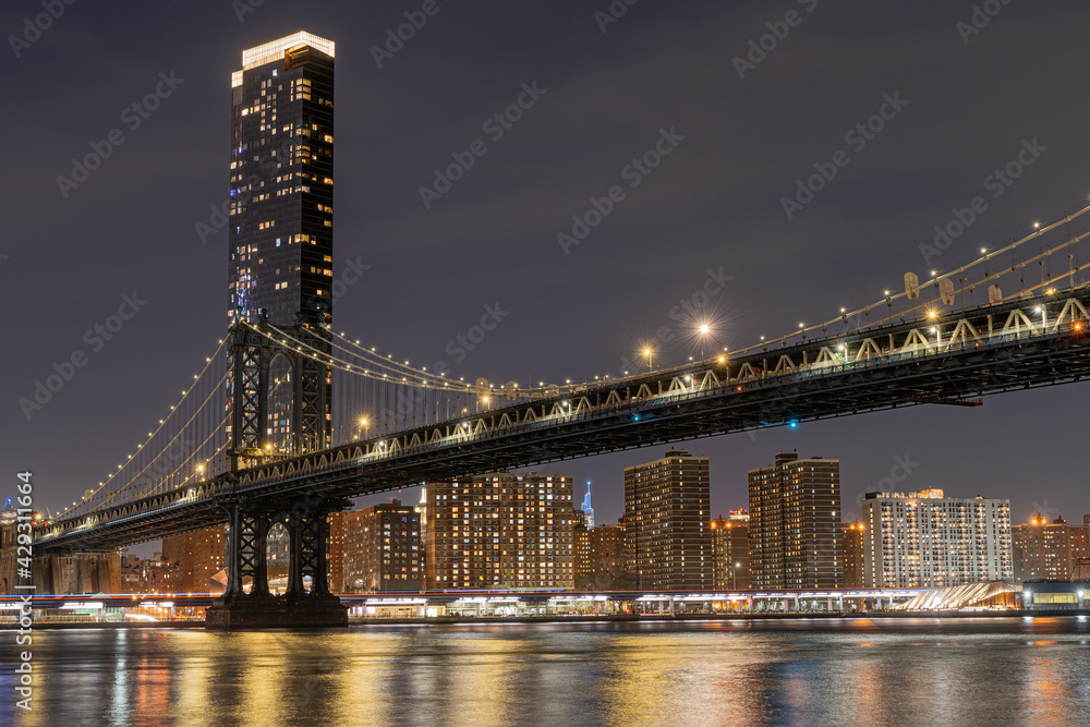 Obraz premium The view from Brooklyn Bridge Park