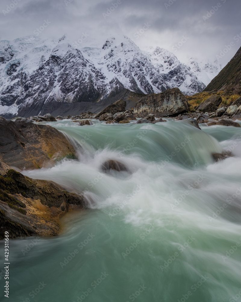 Icy flows in New Zealand Icy flows in New Zealand