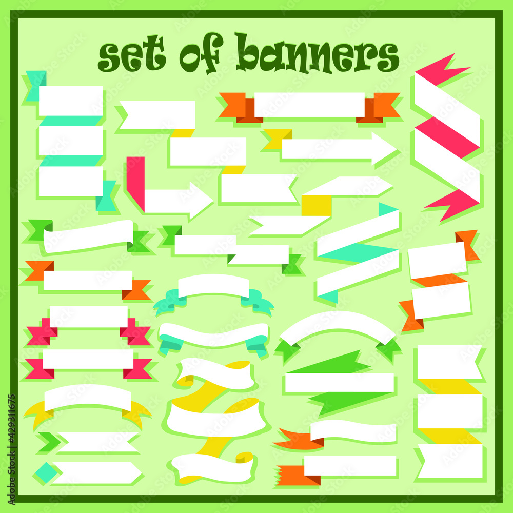 set of banners