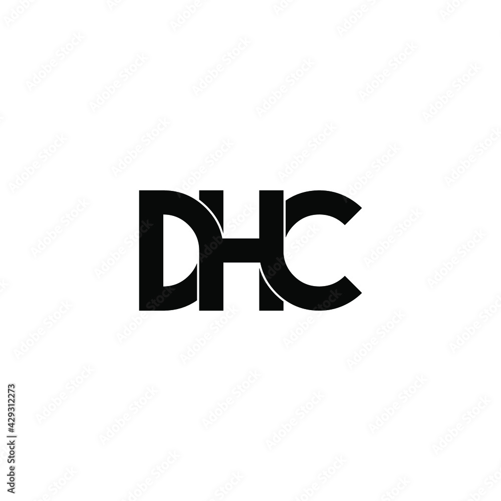 dhc letter original monogram logo design dhc letter original monogram logo design