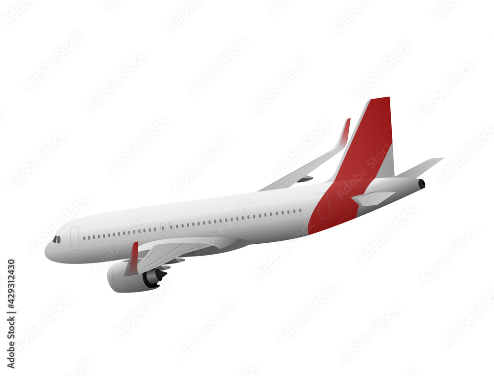 The plane with a red tail that swooped down The plane with a red tail that swooped down