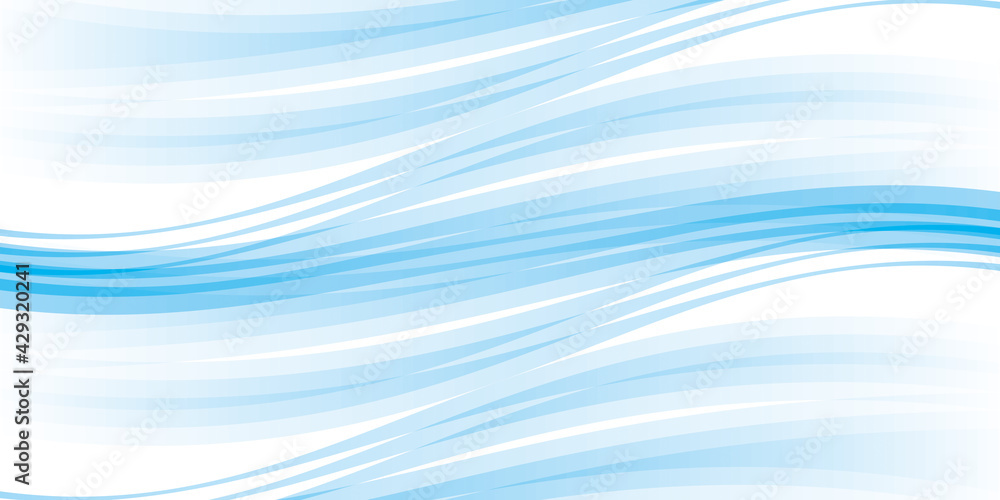 Fototapeta premium ウェーブ 抽象的背景 青