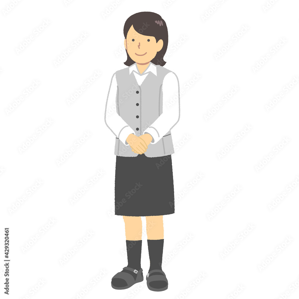 Woman working at the reception Woman working at the reception