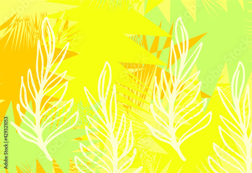 Abstract Indonesian batik motif with a very distinctive plant pattern. exclusive background. EPS 10 Vector