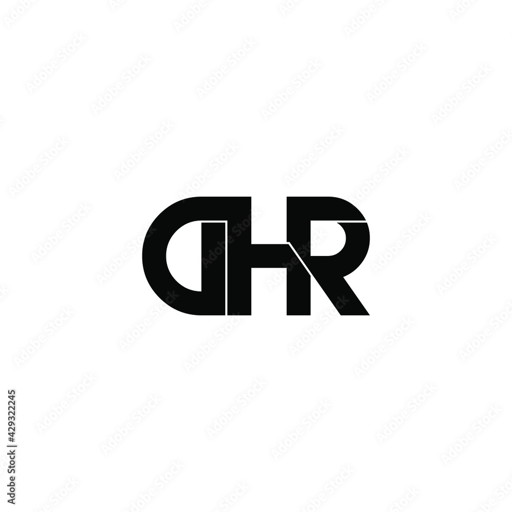 dhr letter original monogram logo design dhr letter original monogram logo design