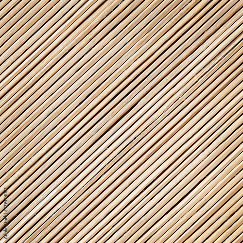 Fototapeta Naklejka Na Ścianę i Meble -  Wooden bamboo blind crosswise texture background
