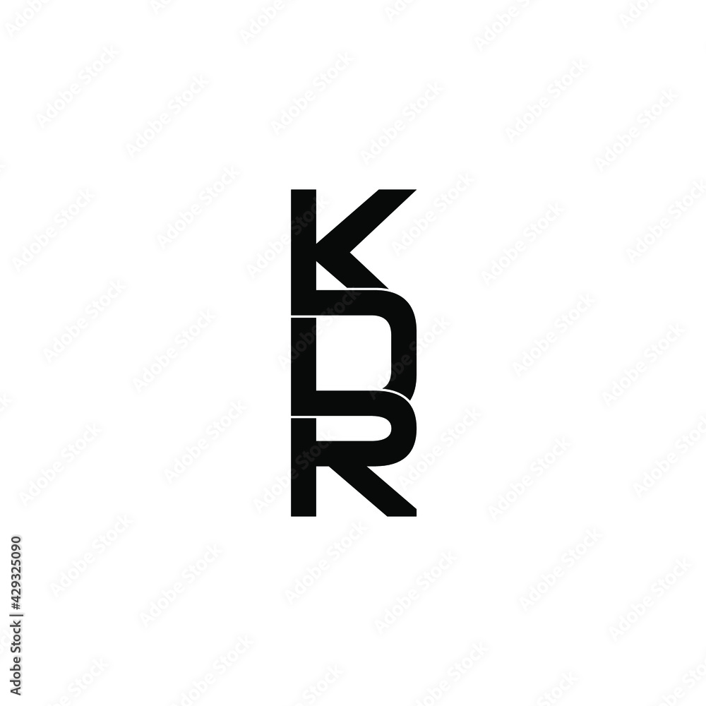 kdr letter original monogram logo design