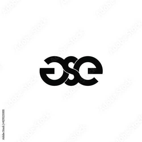 gse letter original monogram logo design