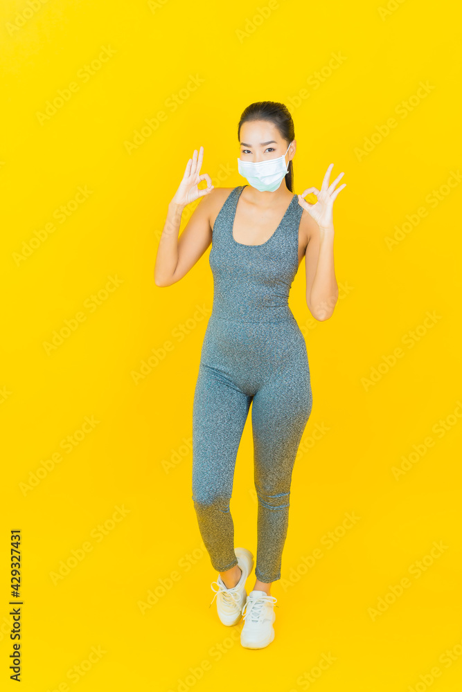 Portrait beautiful young asian woman wear sportswear Portrait beautiful young asian woman wear sportswear