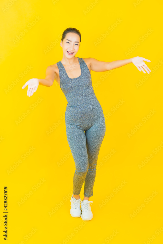 Portrait beautiful young asian woman with sportswear Portrait beautiful young asian woman with sportswear