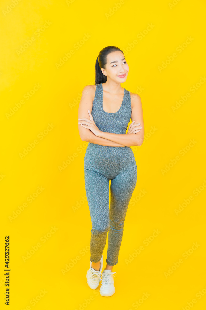 Portrait beautiful young asian woman with sportswear Portrait beautiful young asian woman with sportswear