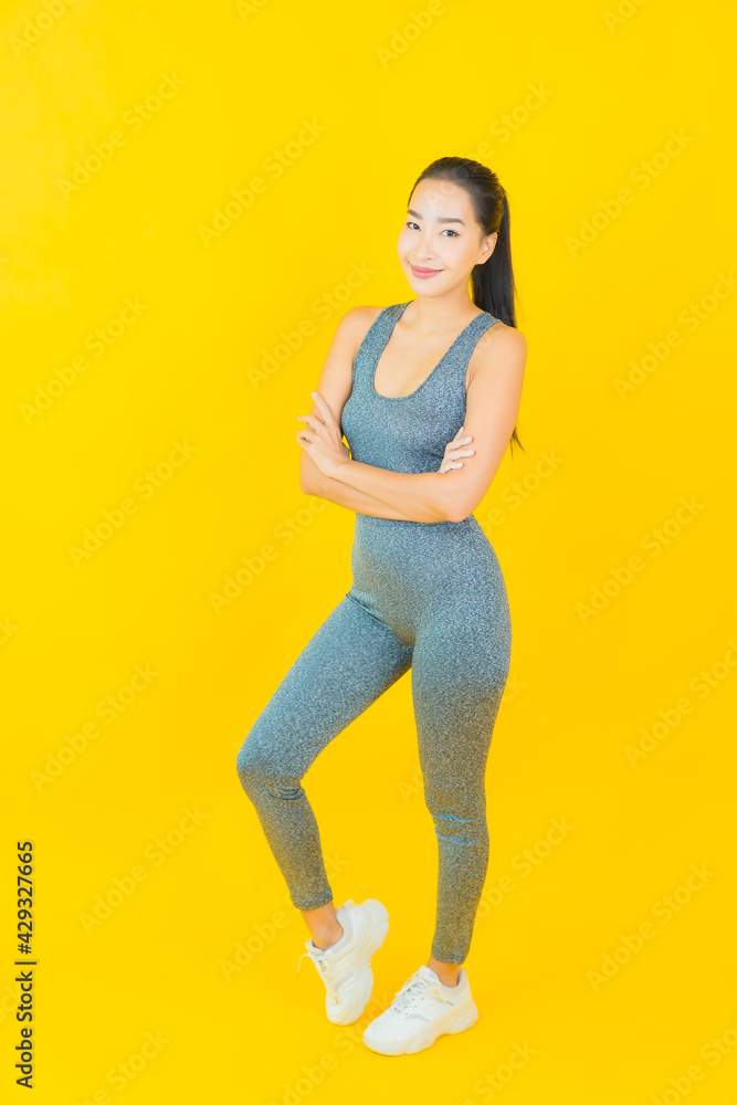 Portrait beautiful young asian woman with sportswear Portrait beautiful young asian woman with sportswear