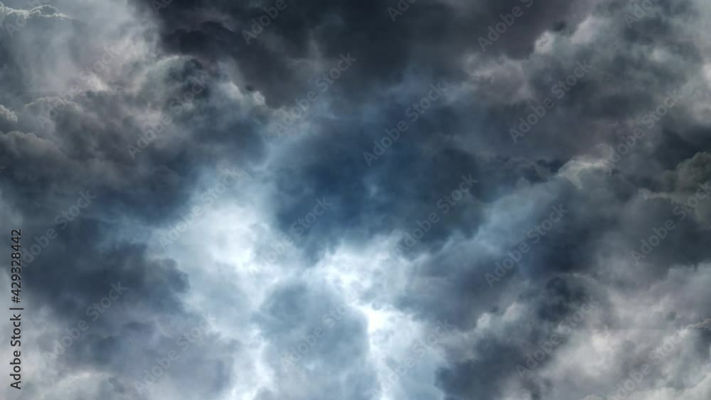 thick cumulonimbus clouds moving in the sky. thick cumulonimbus clouds moving in the sky.