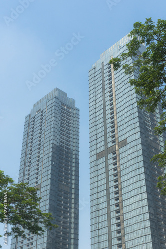 High Building Skyscraper in Jakarta City, Indonesia  © AMGraphicStudio