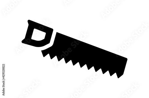 A nice saw look new is a construction tool vector.
