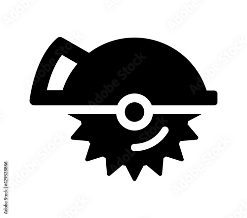 Circular saw blade nice graphic icon.