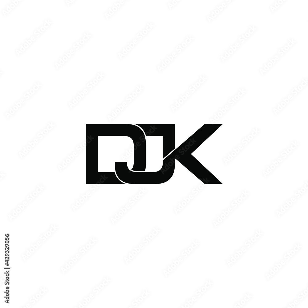 djk letter original monogram logo design djk letter original monogram logo design