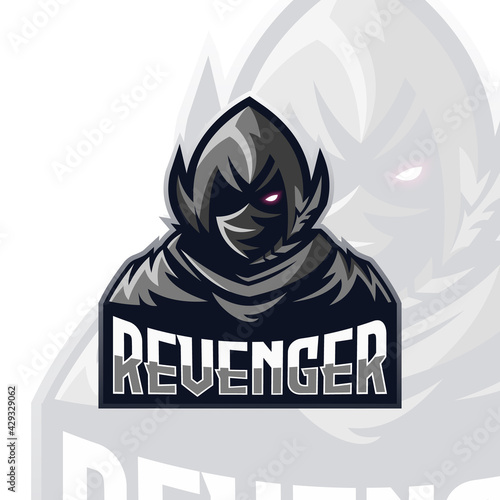 Phantom Revenge Logo Mascot Vector Illustration, good to use as your team logo, usually used for team logos for tournaments, competitions, championships, T-shirts, etc.