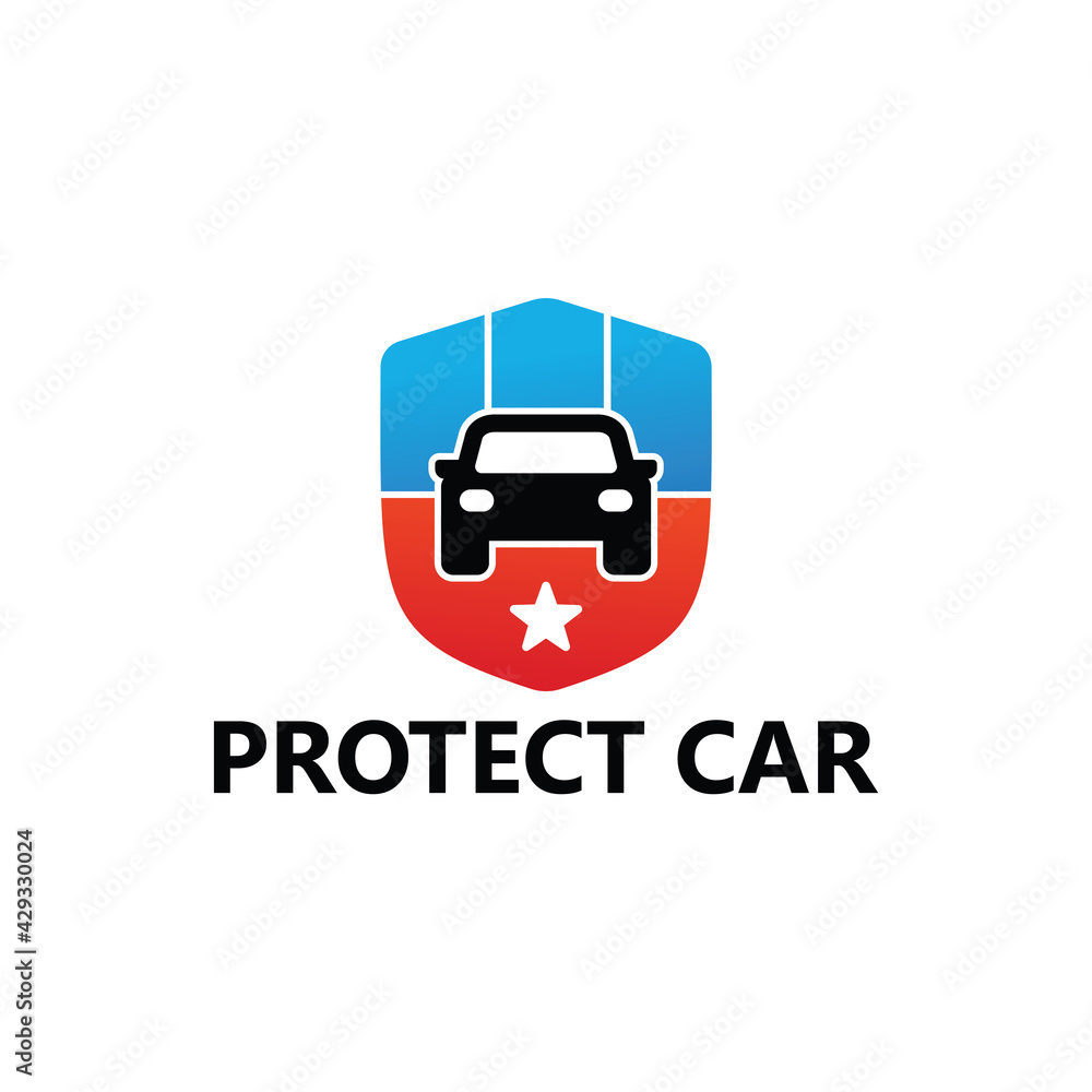Protect car logo template design Protect car logo template design