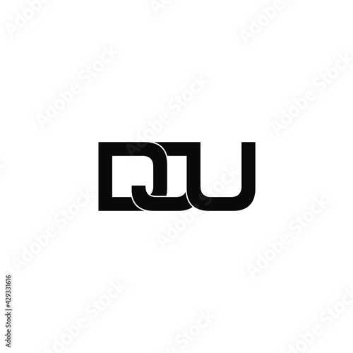 dju letter original monogram logo design