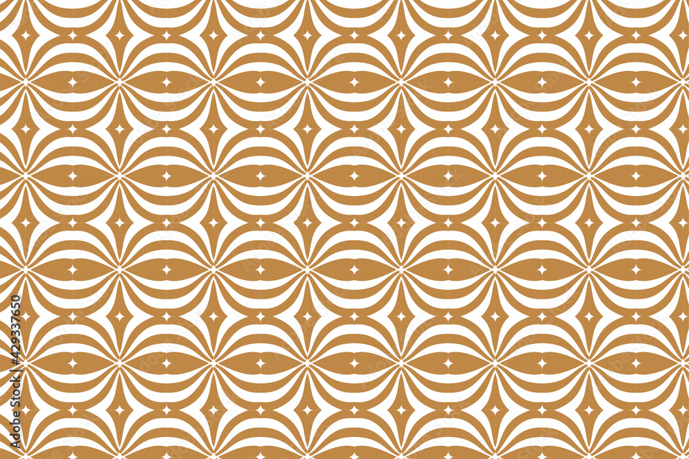 Abstract wave star pattern from  wavy gold on a white background. modern design with horizontal layout template.