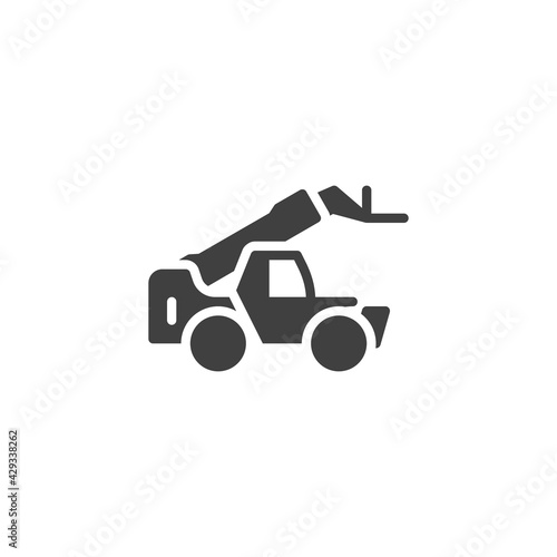 Cherry picker vector icon