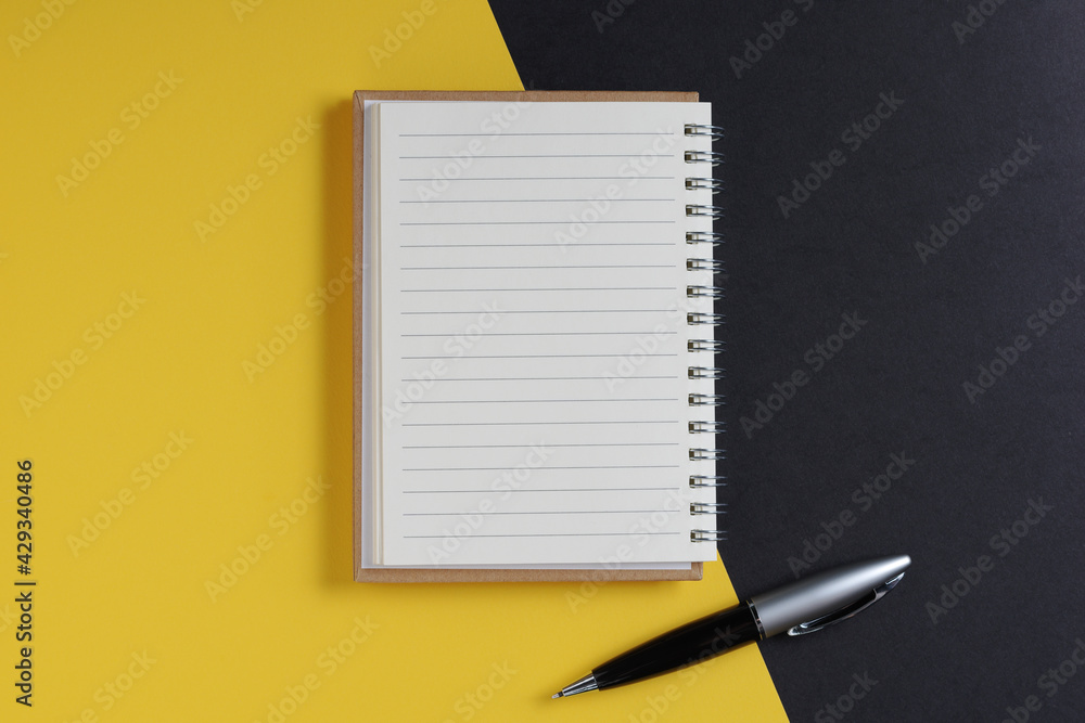 Notepad and pen Notepad and pen